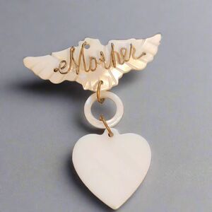 Mother Of Pearl Mother Brooch